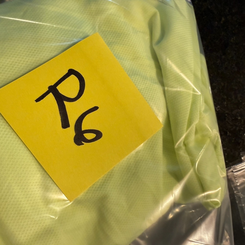 Lululemon Fast Free Mens Reflective Stripe Top Faded Zap Neon Long Sleeve Size L - Picture 5 of 5